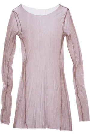 Cortana Tops, Dames, Bruin, S, Tule, t de tul, top buffle