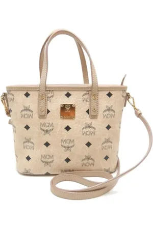 MCM Pre-owned, Dames, , ONE Size, Tweedehands Canvas handtassen