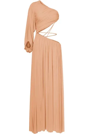 Serafini Kleedjes, Dames, Roze, S, Roze Jersey One-Shoulder Jurk