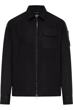 C.P. Company Jassen, Heren, Blauw, L, Stijlvolle Overshirt voor Mannen