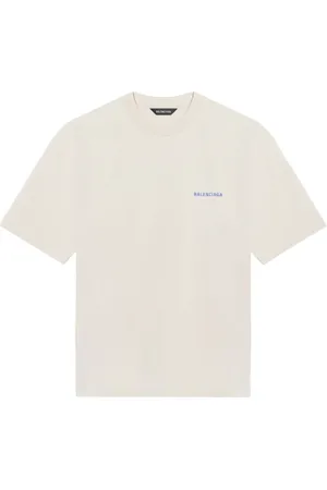 Balenciaga Tops, Heren, , M, Vintage Jersey Ronde Hals T-Shirt
