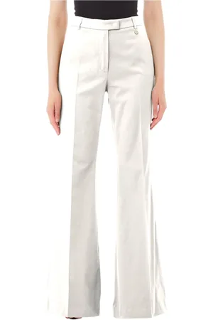 Liu Jo Broeken, Dames, Wit, 2Xs, Katoen, Katoen-Elastaan Mix Trendy Jeans