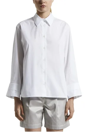 PESERICO SIGN Blouses & Shirts, Dames, Wit, L, Katoen, Blouses & Shirts