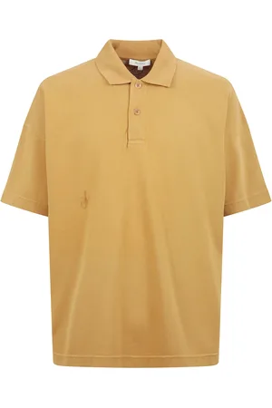 J.W.Anderson Tops, Heren, Oranje, XL, Katoen, Korte mouw ankerprint polotrui