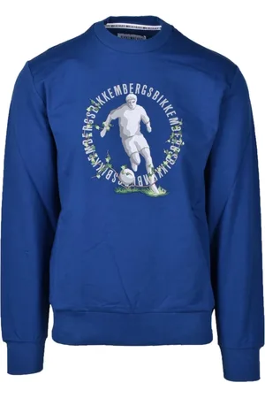 Bikkembergs Sweatshirts & Hoodies, Heren, Blauw, L, Katoen, Sweatshirts Hoodies