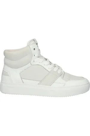 Blackstone Schoenen, Dames, Wit, 38 EU, Nylon, High Top Sneakers