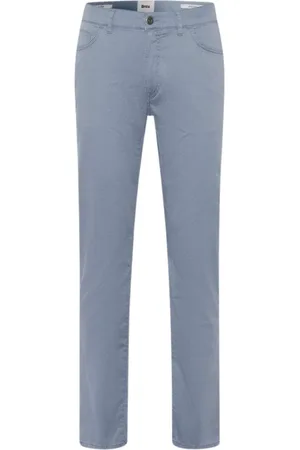 Brax Broeken, Heren, Blauw, W32 L32, Elegant Cadiz Stijl Broek
