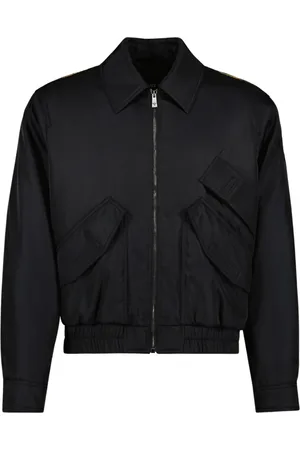 VERSACE Jassen, Heren, Zwart, M, Nylon, Omkeerbare jas Herfst-Winter 2024 Mannen