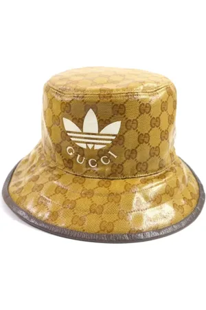 Gucci Pre-owned, Dames, Bruin, ONE Size, Katoen, Pre-owned Canvas hats