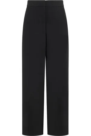 RAQUEL DINIZ Broeken, Dames, Zwart, M, Polyester, Elena High-Waisted Broek met Zakken