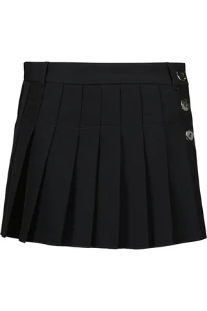 Paco rabanne Rokken, Dames, Zwart, S, Wol, Zwarte Wollen Mini Rok Lente-Zomer 2025