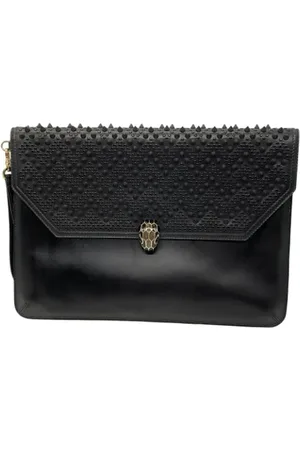 Bvlgari Pre-owned, Dames, Zwart, ONE Size, Leer, Tweedehands leren schoudertassen