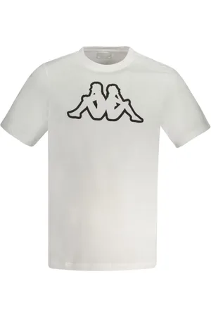Kappa Tops, Heren, Wit, M, Katoen, Wit Katoenen Heren T-Shirt
