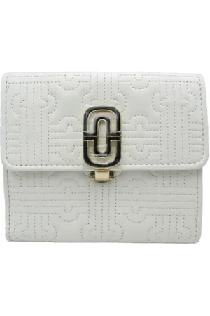 Bvlgari Pre-owned, Dames, Wit, ONE Size, Leer, Tweedehands leren portemonnees