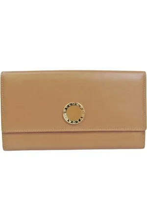 Bvlgari Pre-owned, Dames, , ONE Size, Leer, Tweedehands leren portemonnees