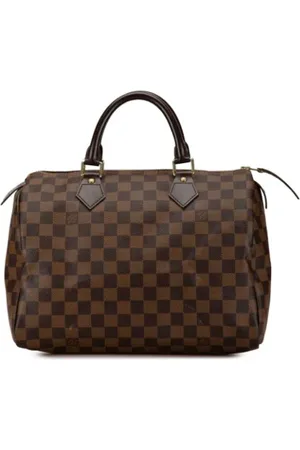 LOUIS VUITTON Pre-owned, Dames, Bruin, ONE Size, Tweedehands Canvas Louis Vuitton tassen