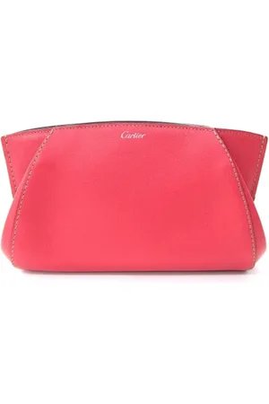 Cartier Pre-owned, Dames, Roze, ONE Size, Leer, Pre-owned Leather clutches