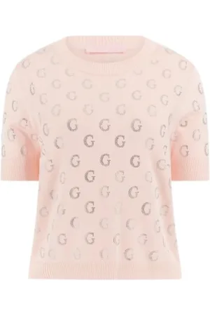 Guess Truien, Dames, Roze, S, Jasmine Trui in Lichtroze