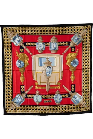 Hermès Pre-owned, Dames, Veelkleurig, ONE Size, Pre-owned Silk scarves