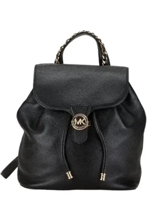 Michael Kors Pre-owned, Dames, Zwart, ONE Size, Leer, Pre-owned Leather backpacks