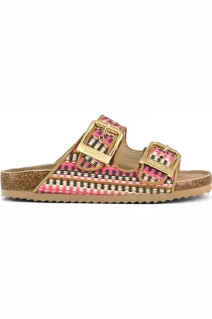 Colors of California Schoenen, Dames, , 38 EU, Etnische geweven sandaal met zilveren gespen