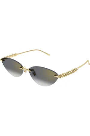 Cartier Accessoires, unisex, Geel, ONE Size, Stijlvolle zonnebril voor dagelijks gebruik