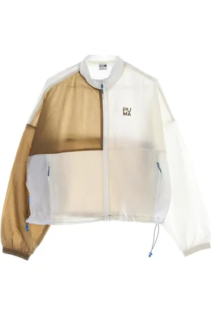 PUMA Jassen, Dames, Veelkleurig, M, Polyester, Waterafstotende Tracksuit Jas Tiger