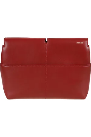 Burberry Tassen, Dames, Rood, ONE Size, Leer, Stijlvolle tassen voor dagelijks gebruik