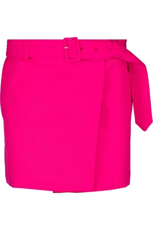 Ami Rokken, Dames, Roze, S, Wol, Korte Wollen Rok Effen Kleur