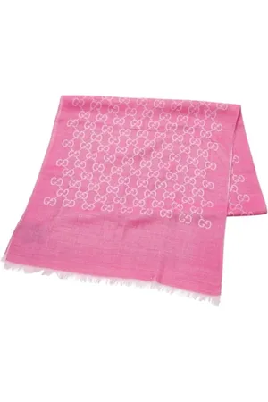 Gucci Pre-owned, Dames, Roze, ONE Size, Wol, Pre-owned Wool scarves
