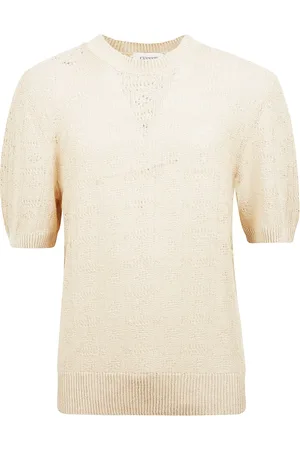 LANEUS Truien, Heren, , XL, Katoen, Linnen en katoenen T-shirt met 3/4 mouwen