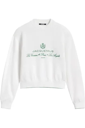 Jacquemus Sweatshirts & Hoodies, Dames, Wit, 2Xs, Wit Shirt Comfortabele Stijlvolle