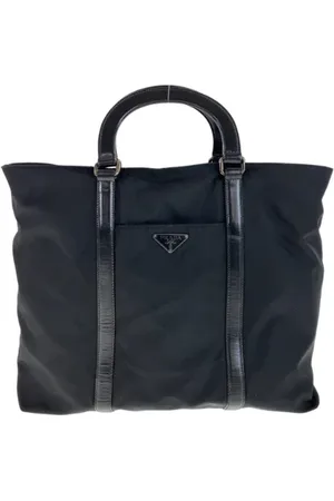 Prada Pre-owned, Dames, Zwart, ONE Size, Pre-owned Canvas briefcases