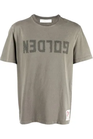 Golden Goose Tops, Heren, Groen, L, Katoen, Groen T-shirt Klassieke Pasvorm Comfort Stijl
