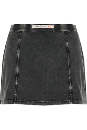 Diesel Rokken, Dames, Grijs, S, Katoen, Rok O-Allegra-Mini
