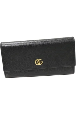 Gucci Pre-owned, Dames, Zwart, ONE Size, Leer, Tweedehands leren portemonnees