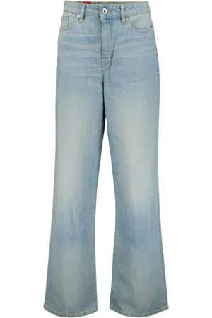 Kenzo Jeans, Dames, Blauw, W27, Katoen, Flared Jeans in Faded