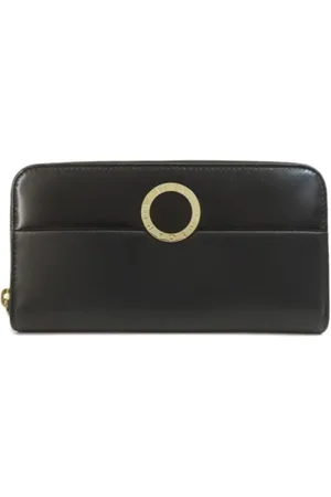 Bvlgari Pre-owned, Dames, Zwart, ONE Size, Leer, Tweedehands leren portemonnees