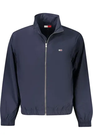 Tommy Hilfiger Jassen, Heren, Blauw, XL, Polyester, Blauwe Polyester Herenjas