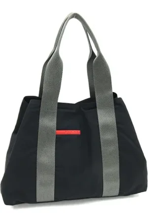 Prada Pre-owned, Dames, Zwart, ONE Size, Pre-owned Fabric totes