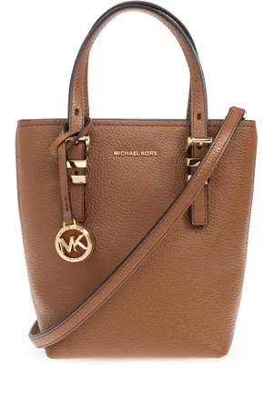 Michael Kors Tassen, Dames, Bruin, ONE Size, Leer, Handtas Quinn