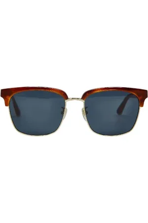 Gucci Pre-owned, Dames, Bruin, ONE Size, Pre-owned Plastic sunglasses