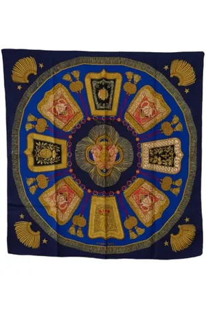 Hermès Pre-owned, Dames, Veelkleurig, ONE Size, Pre-owned Silk scarves