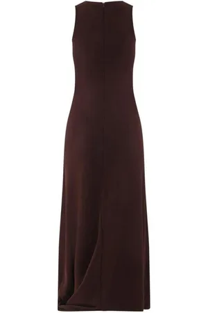 LEMAIRE Kleedjes, Dames, Rood, S, Rode Twisted Hem Jurk