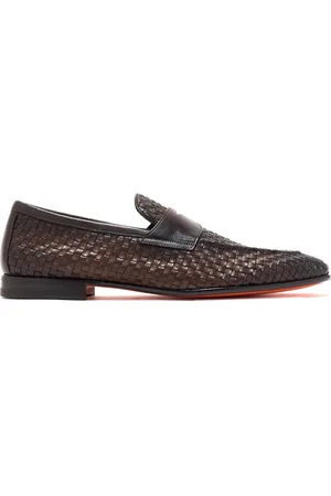 santoni Schoenen, Heren, Bruin, 42 EU, Stijlvolle Loafers voor Mannen