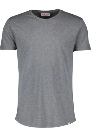 Orlebar Brown Tops, Heren, Grijs, S, Katoen, Ronde Hals Korte Mouw Katoenen T-shirt