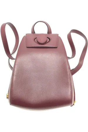 Cartier Pre-owned, Dames, Rood, ONE Size, Leer, Pre-owned Leather backpacks