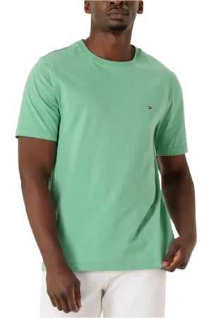 Tommy Hilfiger Tops, Heren, Groen, S, Groene Tee voor Mannen, Stijlvol & Comfortabel