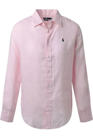 Ralph Lauren Blouses & Shirts, Dames, Roze, S, Linnen, Roze
