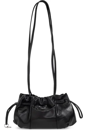 Emporio Armani Tassen, Dames, Zwart, ONE Size, Leren schoudertas